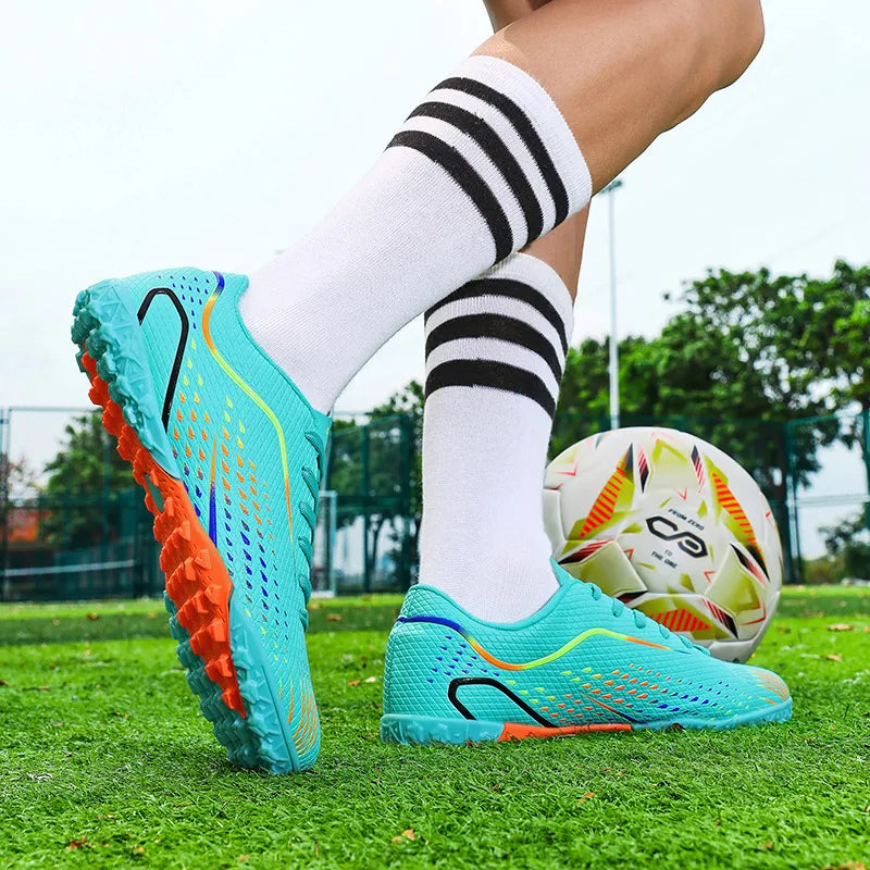 Kids Youth Soccer Shoes Cleats Football Boots Men Non Slip Breathable Lightweight Training Sneakers Boys Children Football Match