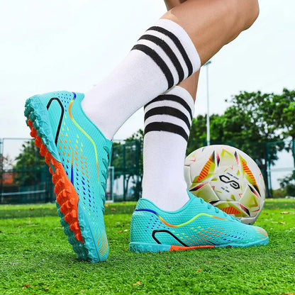 Kids Youth Soccer Shoes Cleats Football Boots Men Non Slip Breathable Lightweight Training Sneakers Boys Children Football Match