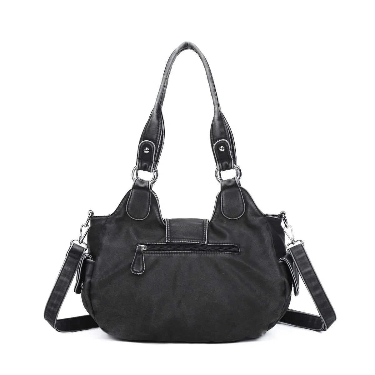 Women Handbag Satchel Top-handle Shoulder Bag PU Dumpling Pack Multi-pockets Shoulder Bags Phone Money Pack
