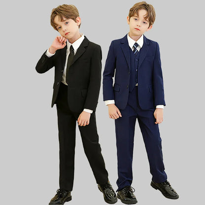 Spring Autumn Children Boy Wedding Suit Teenager Kids Formal Elegant Suits For Boy 1-14 Years Boys Suits Teens Suits Outfit Set