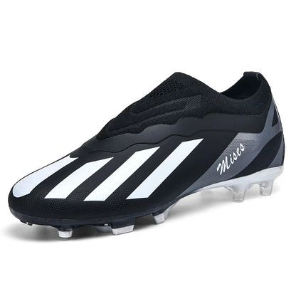 Men Soccer Shoes Long Spikes Soccer Cleats Indoor Sports Shoes Professional Football Boots Drop Shipping Unisex Breathable Soft