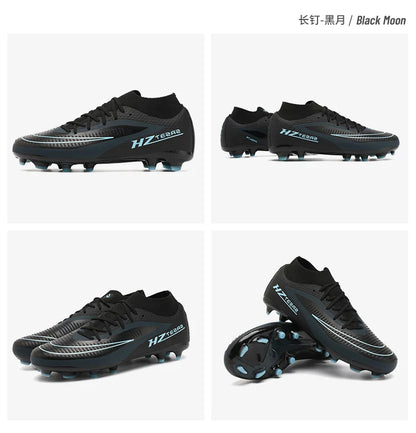 New Men Soccer Shoes Sport Boys Breathable Cleats Adult Outdoor Football Boots Training Long Spikes Non Slip Match Comfortable