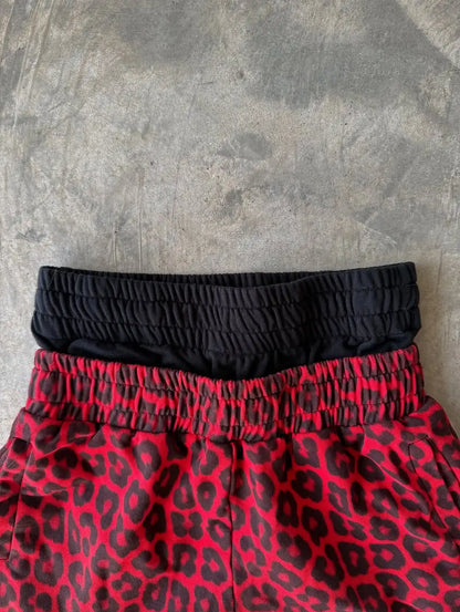 Double Toe Ripped Printed Trousers Functional Tactical Functional Men and Women Advanced Jogging Drawstring Casual Sports Pants