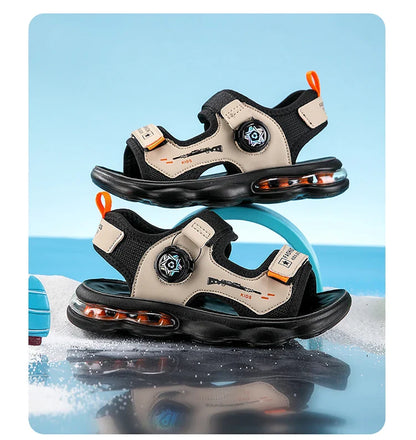 Summer New Air Cushion Sandals Children's Sports and Leisure Shoes Teenagers and Children Outdoor Water Beach Quick Drying Shoes