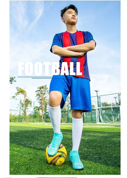 Refreshing Breathable Feet Children's Non-slip Fashion Casual Sports Shoe Youth Soccer Shoes Indoor Outdoor Grass Training Shoes