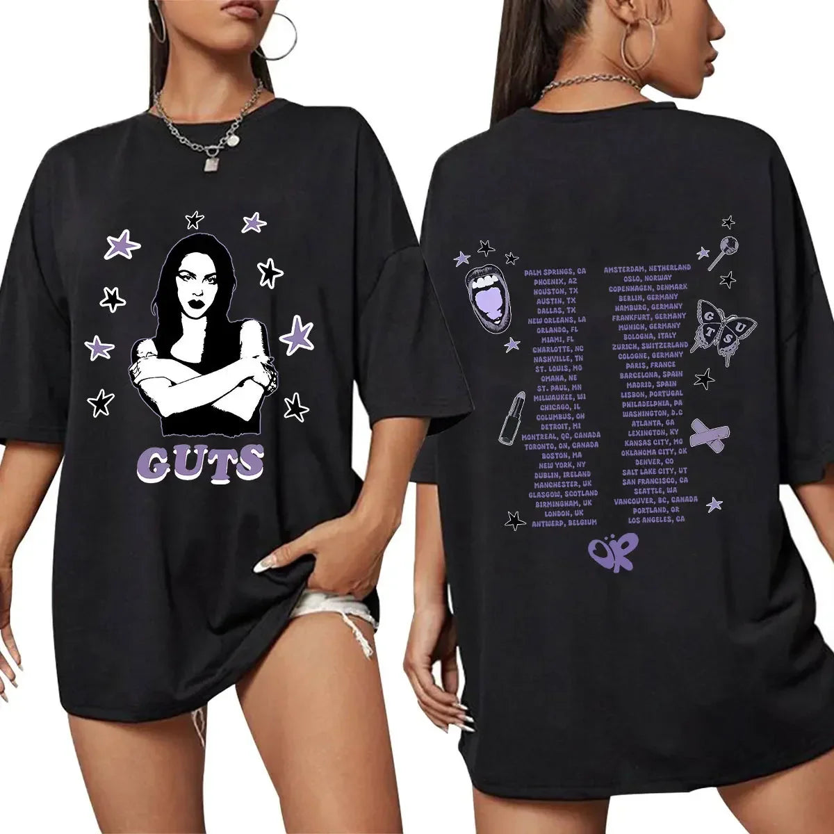 2025 Olivia Male Female Rodrigo Singer Cotton Clothes Fashion Short Sleeve O Neck Tees Unique Men Clothing Shirts Graphic Tee