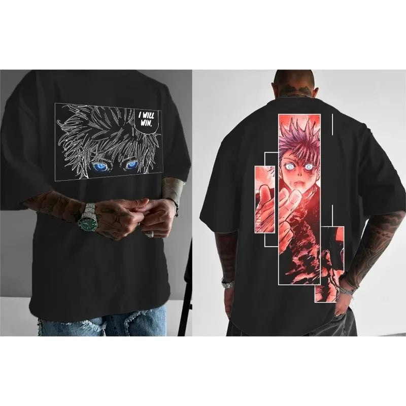 Printed T-Shirt Men's and Women's 2025 Summer New Japanese Loose Casual Parent-Child Short Sleeve Top