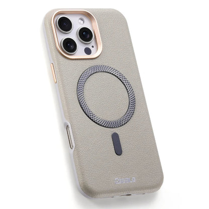 Solid Color Leather For Magsafe Magnetic Shockproof Phone Case For iPhone 17 Pro Max 15 13 14 16 Pro Max Bumper Cover