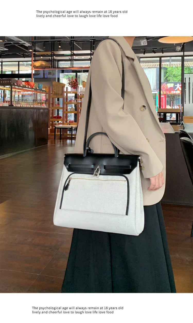 Fashionable Versatile Handbag 2026 New Style Premium Feel Stylish Single Shoulder Tote Bag Casual Commute Crossbody Bag