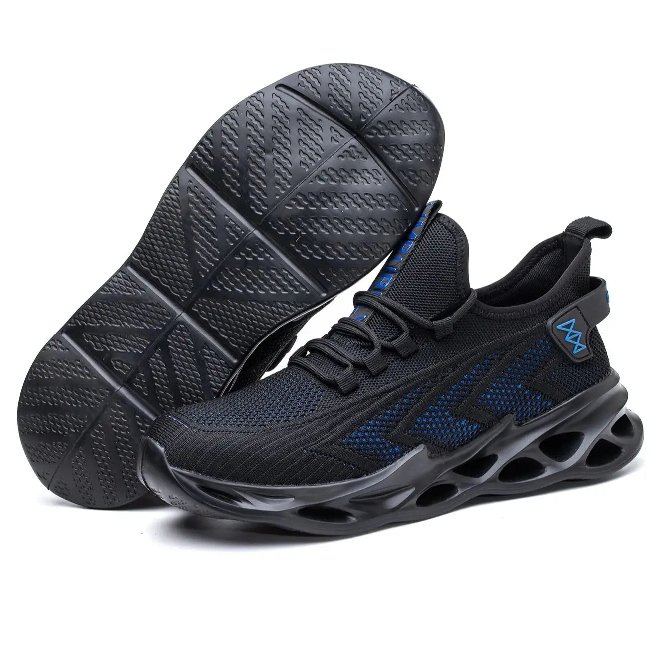 Men's Steel Toe Safety Work Shoes Anti-Smash & Puncture Breathable Lightweight Durable Construction Boots for Industrial Outdoor