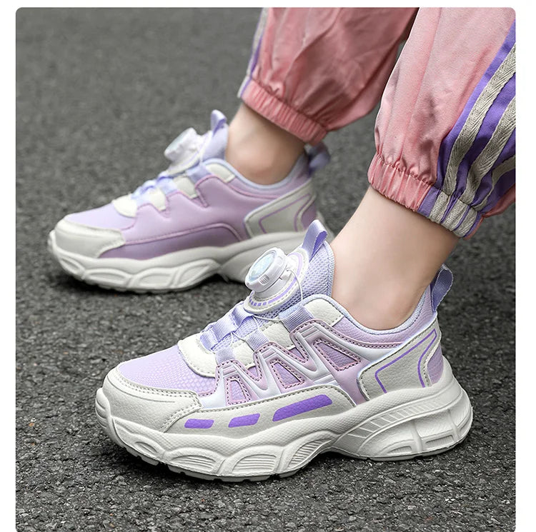 Spring and autumn children's shoes girls' school students leisure sports running shoes basketball children outdoor tennis shoes
