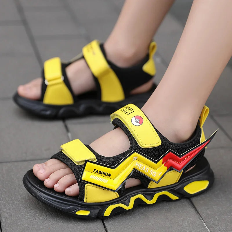 New boys Barefoot Shoes Kids Summer Beach Cute Printing Boys Sandals Comfortable Breathable Non-slip Children's Shoes