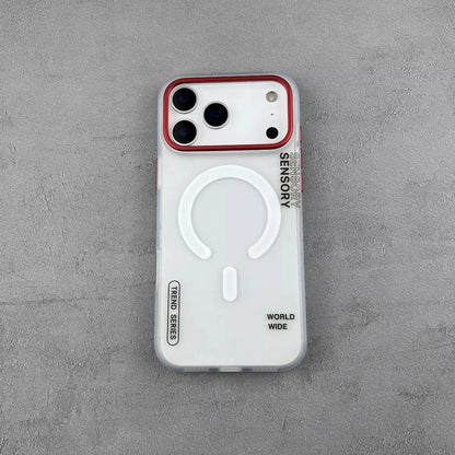 Translucent Magnetic Phone Case for iPhone 17 16 Pro Max For MagSafe Charging Shockproof Matte Cover Silicone Shell