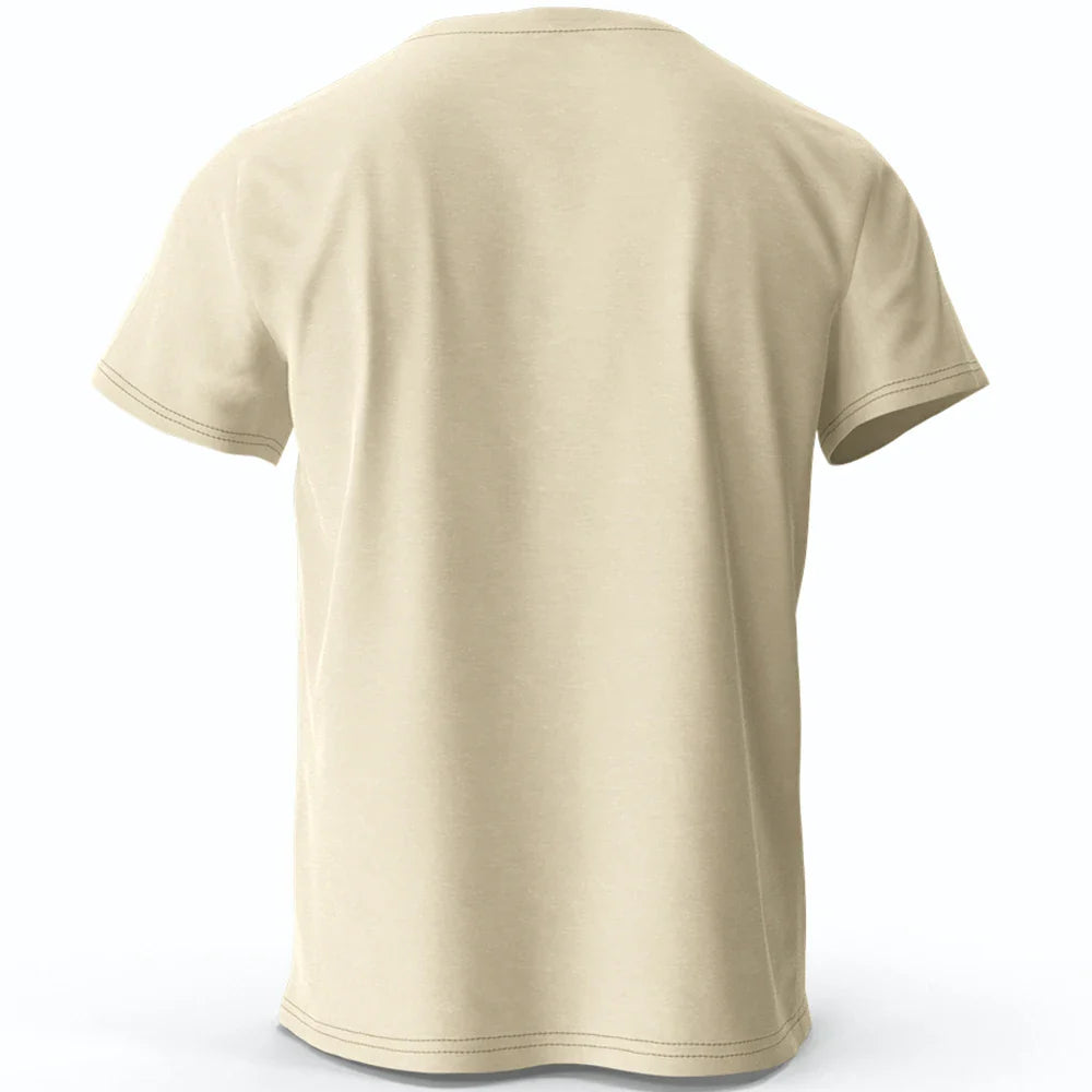 Coffee Loving Cat Print 100% Cotton T-Shirt, Soft & Breathable Round Neck Short Sleeve Tee, Unisex Fun & Quirky Style