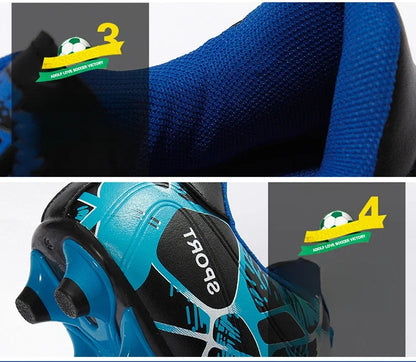 Children Soccer Shoes Sports Society Field Boy Football Shoes Futsal Fast Indoor Sneaker Original Ankle Cleats Football Boots