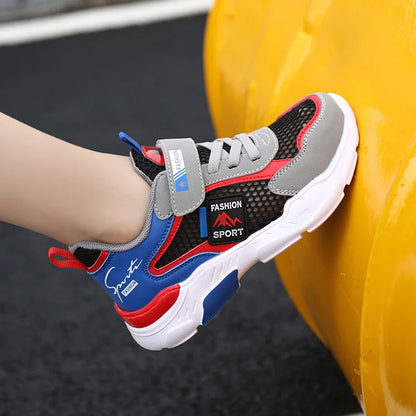 Kids Fashion Mesh Running Shoes Youngsters Teens Casual Walking Students Sneakers Breathable Soft Children Outdoor Sports Tennis