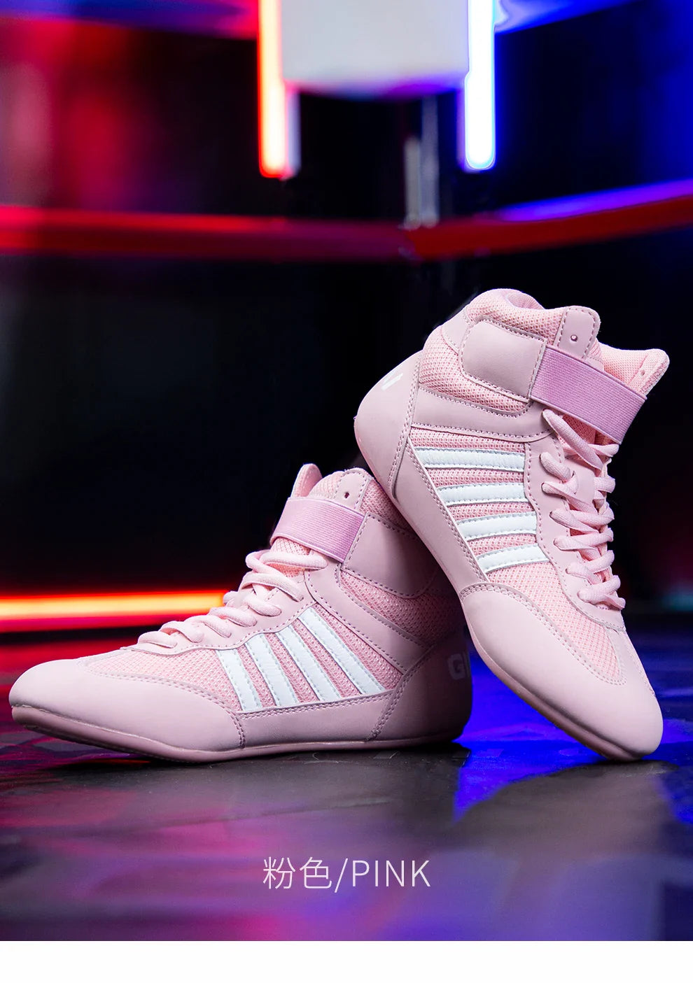 Botas de luta profissional masculinas e femininas 5 cores Sapatilhas de boxe Casal Antiderrapante Tênis Botas de luta masculinas respiráveis