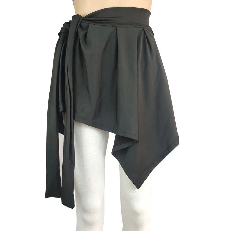 Yoga Skirts Long Straps Tennis Ballet Skirt Women All-match Hip Covering Bottoms Yoga Skirt With Anti-glare Straps