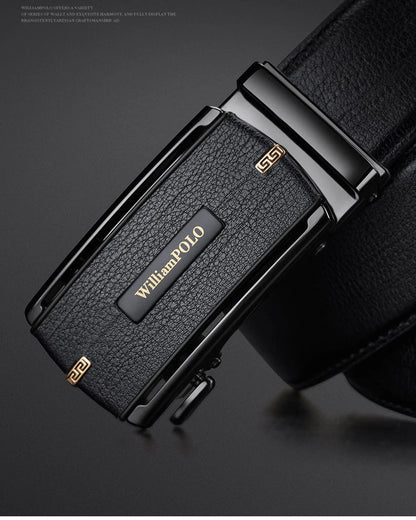 Men's automatic buckle belt, fashionable and versatile waist belt, personalized and casual pants belt