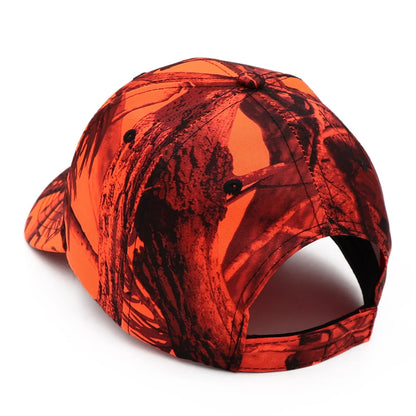 Orange Camouflage Cotton Dad Snapback Hat Outdoor Fishing Baseball Cap Bold Fluorescent Orange Camo Hunting Hat