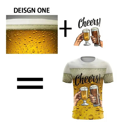 New DIY Pattern T-Shirt For Men Women Personalized Custom 3D Print T Shirts Summer Casual Short Sleeve O-Neck Tops Street Tees