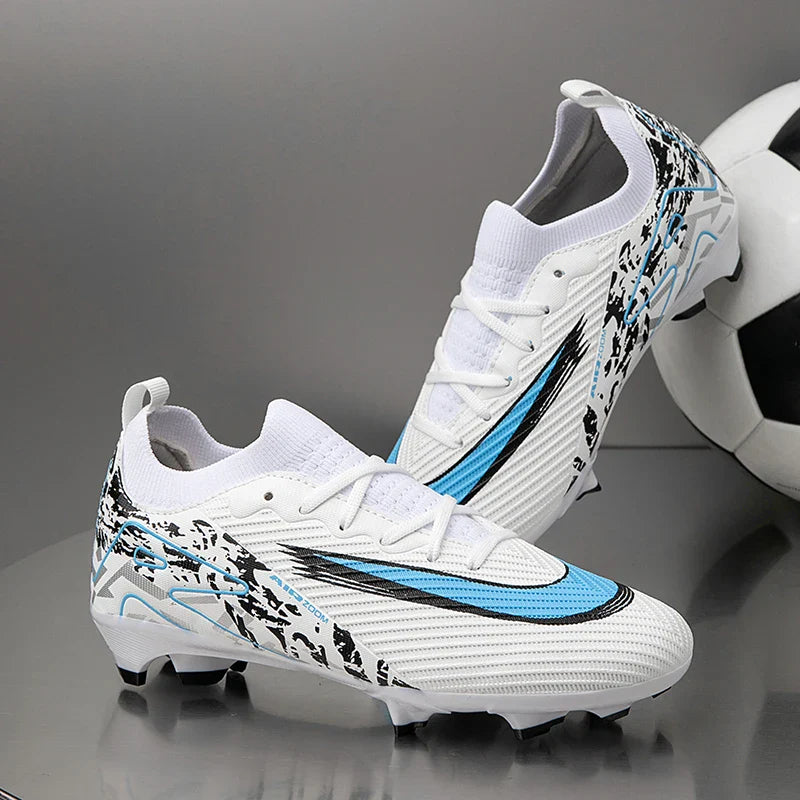 2025 Football Shoes Tiempo Legend 10 Elite FG Wear Resistant Shock Absorption Comfortable Anti-slip Round Head Long Spike