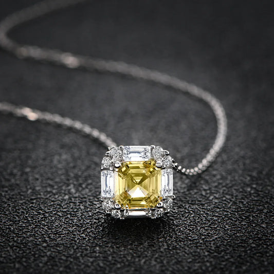 100% 925 Sterling Silver 7*7mm High Carbon Diamond 18K Gold Plated Stud Earrings For Women Sparkling Fine Jewelry Gifts
