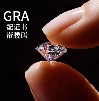 Luxury Radiant Cut PT950 Platinum 5CT Moissanite Band Women's Elegant Sparkling High-End Engagement Ring