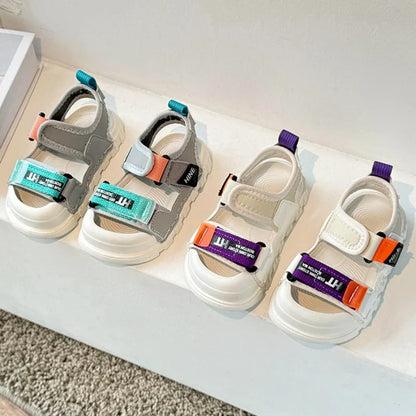 Kids Fashion Sport Sandals Girls Boys New Summer Casual Outdoor Non Slip Sole Sandals Lightweight Comfortable Design Beach Shoes