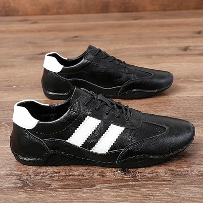 Genuine Leather Octopus bean shoes For Men Fashion Flats Shoes walking sports loafer breathable outdoor Men's driving shoes
