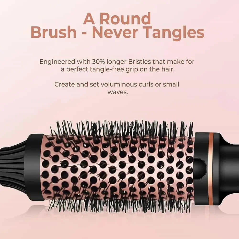 Thermal Brush Styling Comb Electric Fast Heating Anti Scald 3 in 1 Straightener Heated Brush Professional Hair Styling Brush