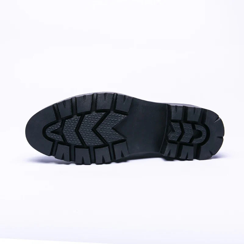 New high-end and trendy pointed-toe leather shoes for men's business formal wear British-style Korean casual shoes