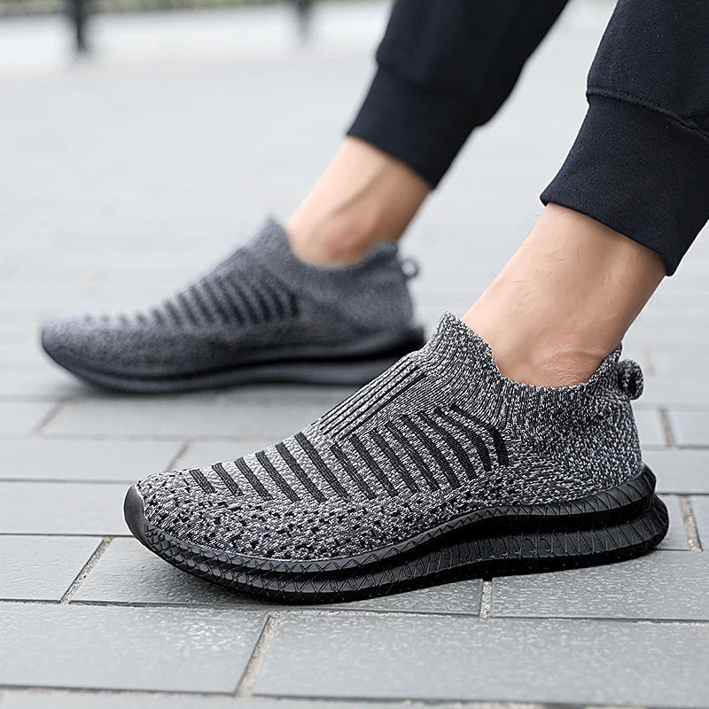 Men Running Walking sock Shoes Fashion Casual Sneakers Breathable Sport shoes Lightweight Men Sneakers Casual Shoes