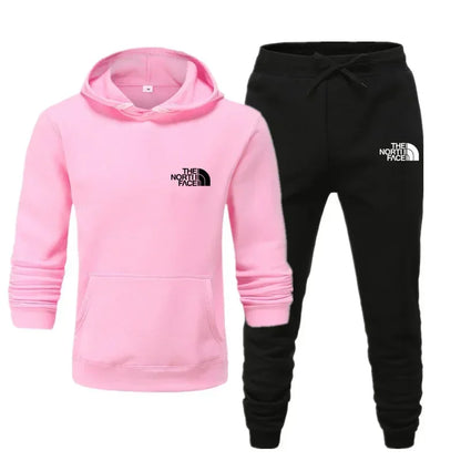 Autumn and winter hot selling men's and women's casual sports outdoor jogging hoodie set, sports hoodie and sports pants set