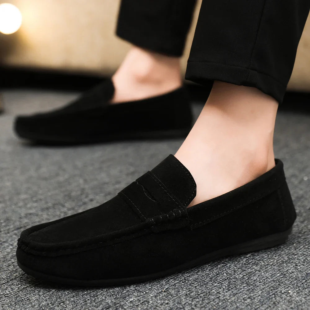 Men Loafers Soft High Quality Spring Autumn Shoes Men Casual Shoes Warm Slip on Flats Driving Shoes