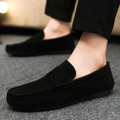 Men Loafers Soft High Quality Spring Autumn Shoes Men Casual Shoes Warm Slip on Flats Driving Shoes