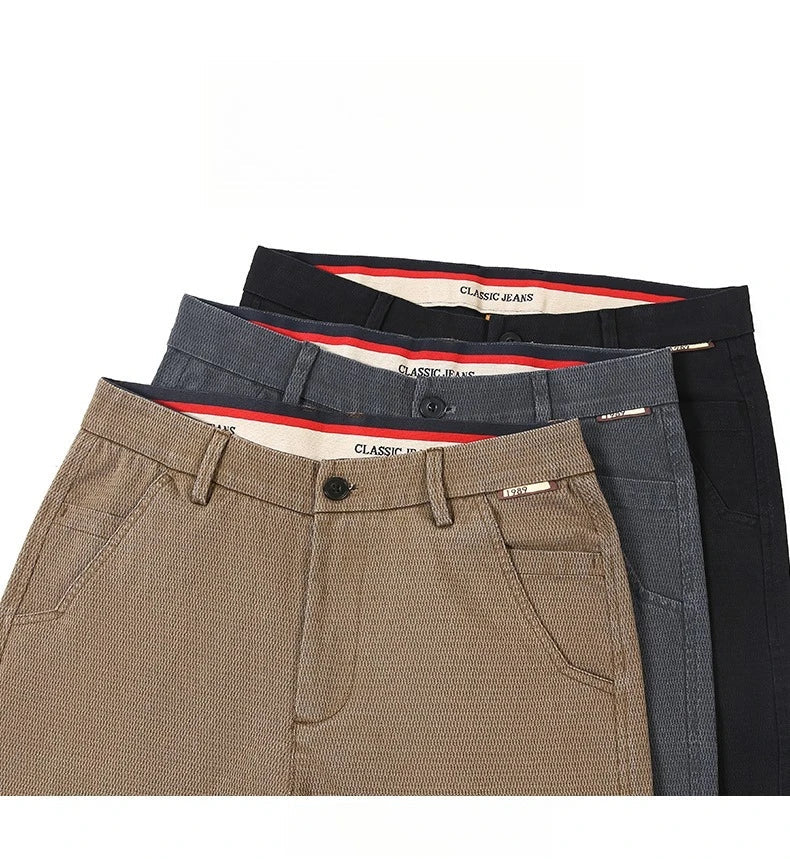 Korean Fashion Lyocell Casual Pants Men's New Spring Breathable Straight Elastic High Quality Daily Streetwear Male Trousers