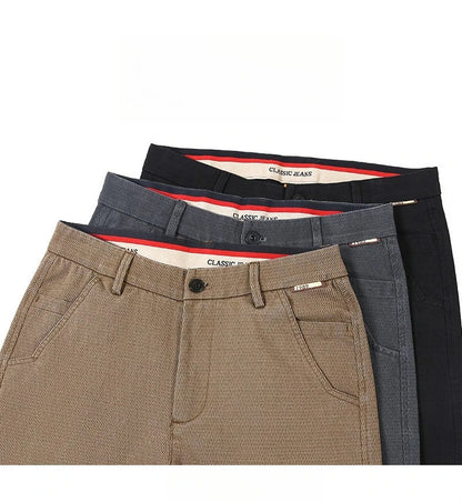 Korean Fashion Lyocell Casual Pants Men's New Spring Breathable Straight Elastic High Quality Daily Streetwear Male Trousers