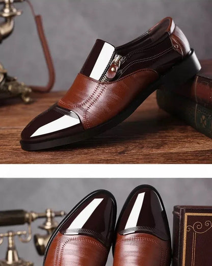 Men's Formal Shoes Official Business Social Shoe Male Leather Casual Office Low Price Elegant and Classic Italian 2025 Style 39