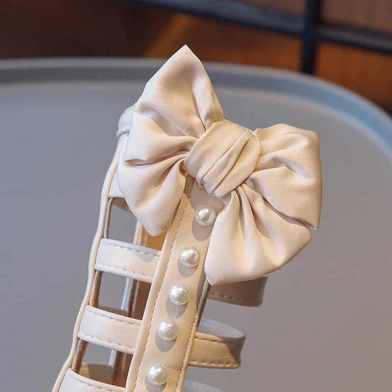 Gladiator Children's Shoes 2026 New Summer Platform Sandals for Girls Princess High-top Side Zipper Roman Sandals Child I03195