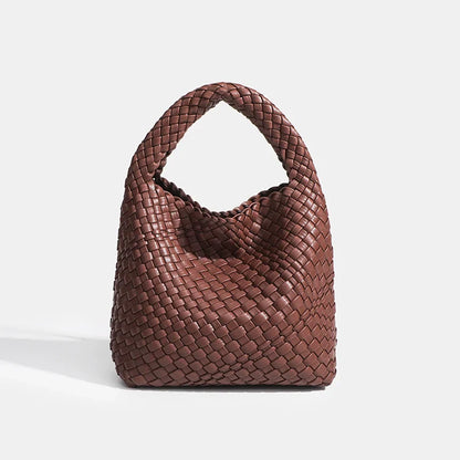 Designer bag Luxury 2024 woman bag Brand New Product PU Small size hand-woven bucket bag High quality Women's handbag