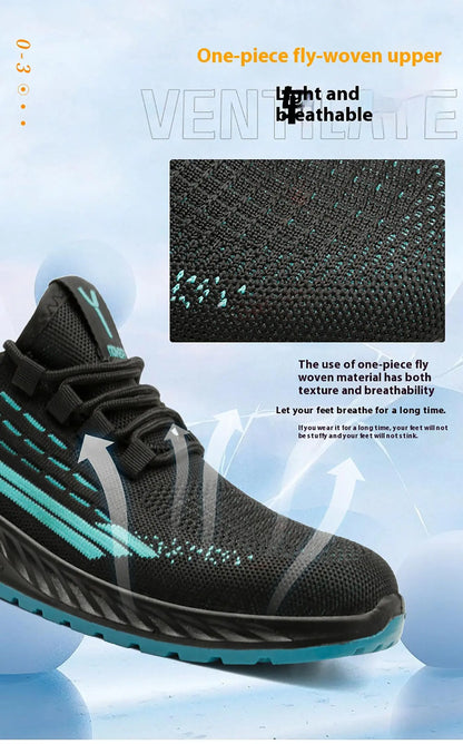 Summer New Breathable Insulated Safety Shoes Anti smashing, Anti piercing, Wear resistant Work Shoes