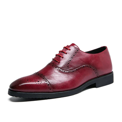 Handmade Fashion Mens Brogue Luxury Big Size 47 Wedding Party Leather Business Oxfords Dress Casual Formal Shoes Loafers for Men