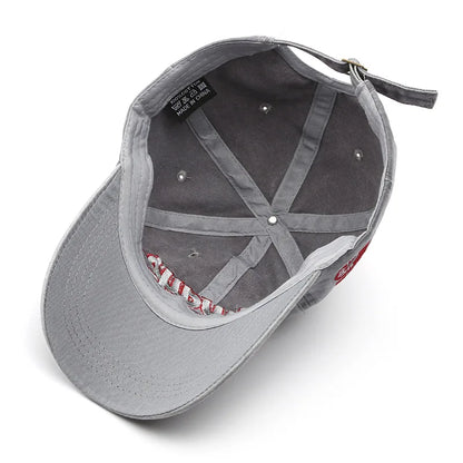 Embroidered Baseball Cap For Women Men New Spring Summer Solid Sunhat Retro Washable Sport Snapback Caps Hip Hop Fishing Hat