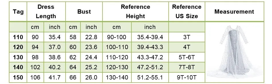 Children Princess Fancy Costume Elsa Party Carnival White Dress Up for Girl Christmas Birthday Cosplay Belle Snowflake Vestidoes