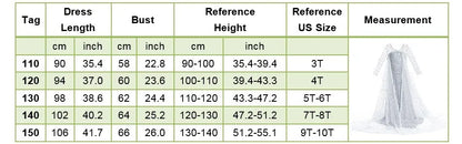 Children Princess Fancy Costume Elsa Party Carnival White Dress Up for Girl Christmas Birthday Cosplay Belle Snowflake Vestidoes