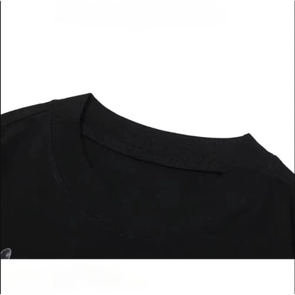 Camiseta Estampada com Sharingan Uchiha Derivada de Anime para Moda Masculina e Boné Super Street Casual para o Verão de 2025