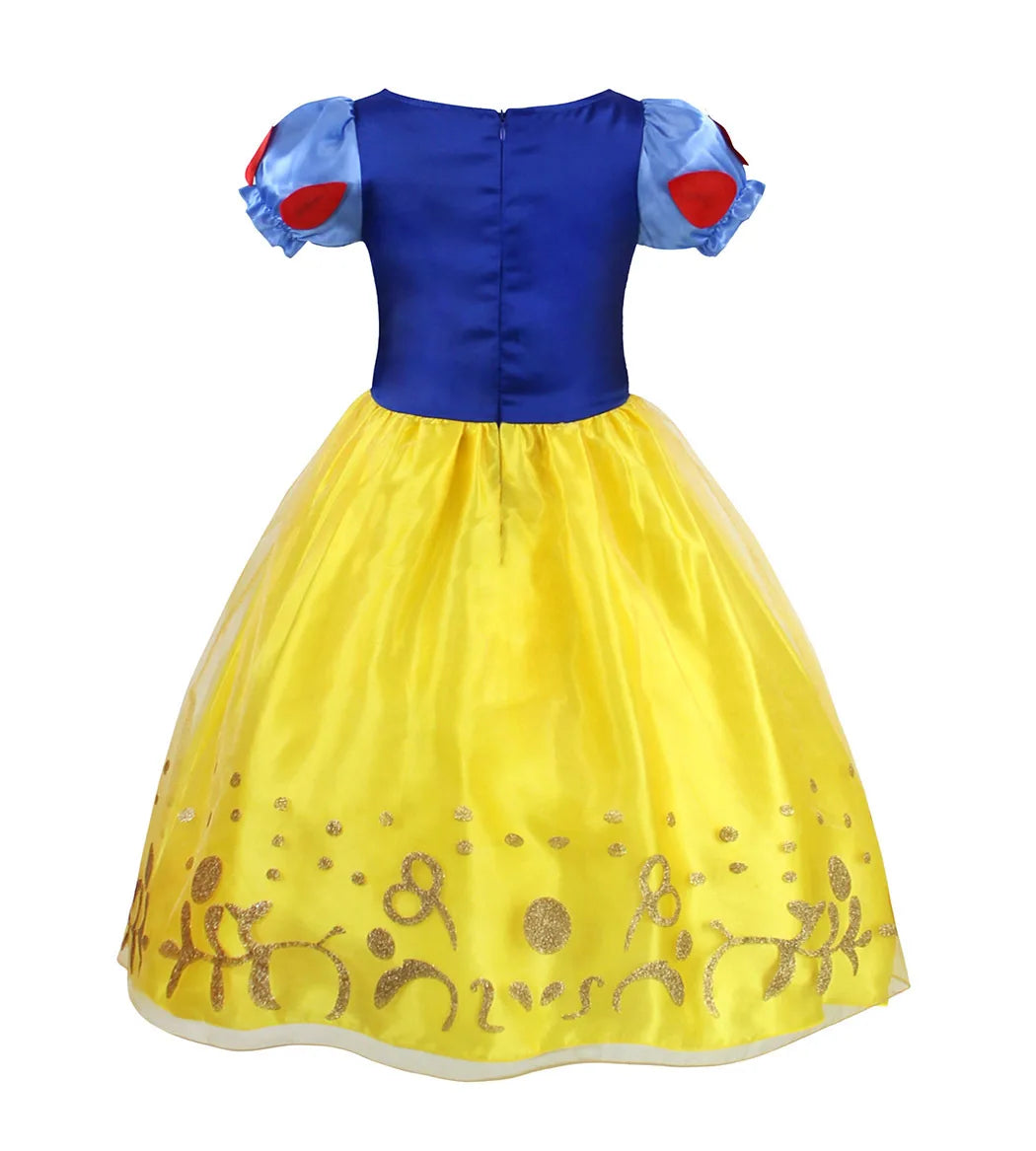 Girls Costume Sleeping Beauty Aurora Princess Party Rapunzel Halloween Snow White Cosplay Costume Kid Cinderella Dress up