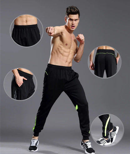 Sport Pants Men Running Pants With Zipper Pockets Training Male Pants Soccer Pants Fitness Pants Sportwear Youth kids XXS XS 4XL