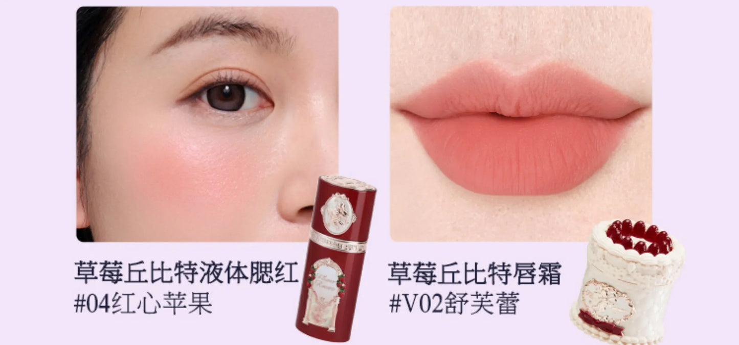 Gift Box Makeup Set Little Angel Full Box Lip Glaze Blusher Shell Jewelry Flower Know Birthday Gift Kit